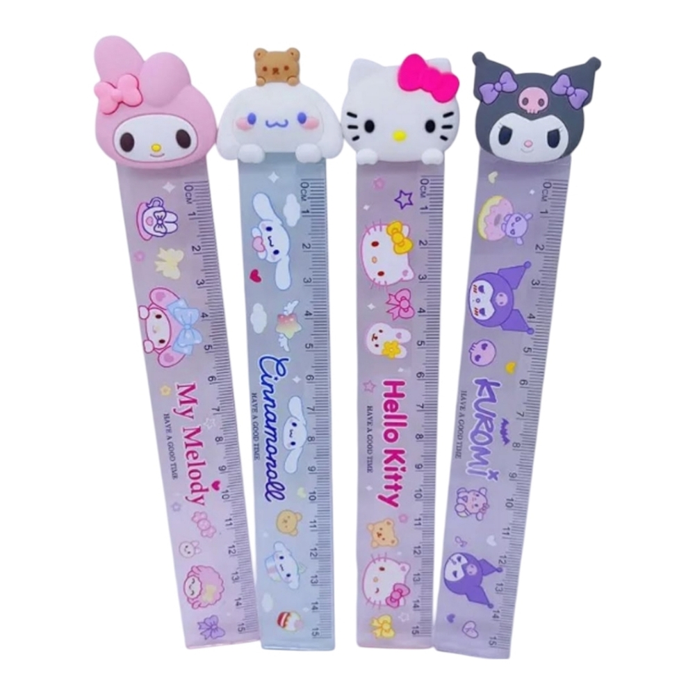 Clear Sanrio Character Ruler